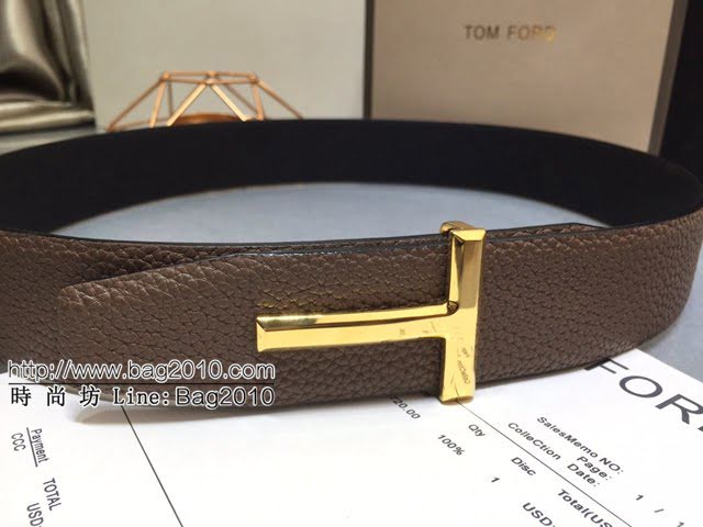 TOM FORD商務男士皮帶 湯姆福特雙面小牛皮腰帶  jjp1872